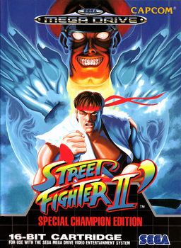 Street Fighter II': Special Champion Edition box art for Sega Mega Drive